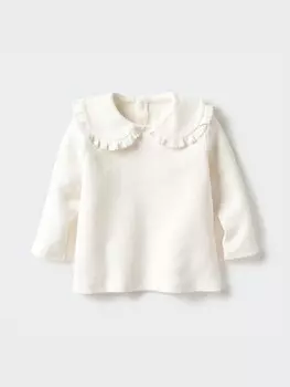 Кофта детская с круглым вырезом Uniqlo, цвет 01 белый
