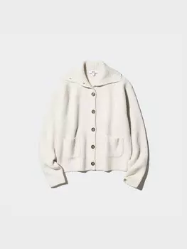 Кофта из трикотажной пряжи Uniqlo, белый