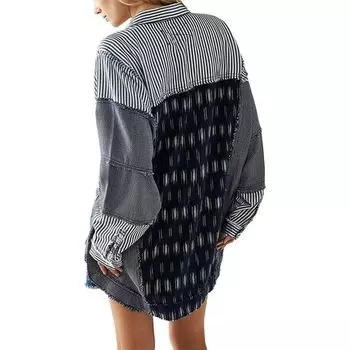 Кофта на пуговицах Railroad Dreams женская Free People, цвет Indigo Combo