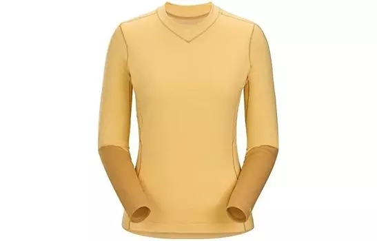 Кофта женская Arcteryx Rho, желтый / коричневый