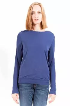 Кофта женская Gant с длинным рукавом однотонная, синий