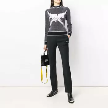 Кофта женская Off-White с логотипом, серый