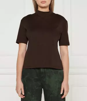 Кофта женская Pinko с коротким рукавом, коричневый