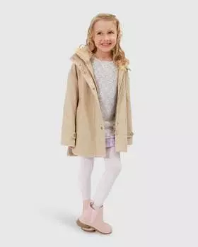 Когда я вырасту Пальто со съемным капюшоном Belle&Bloom, цвет pale oat