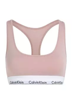 Кокетливое бюстье для женщин с поясом с логотипом Calvin Klein, цвет Tqo Pink