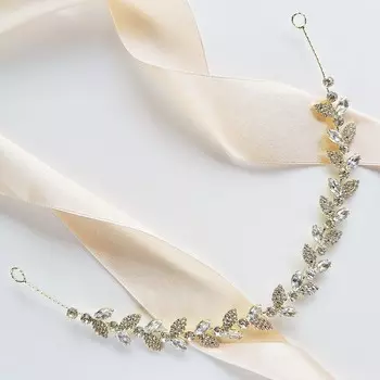 KOKONET, ободок для волос, декоративная веточка с листьями, впечатляющее вечернее украшение