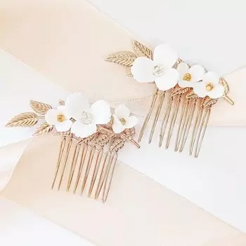 Коконет, Золотые гребни с цветами, Нежный, Деревенский, Свадебный, Элегантный Kokonet