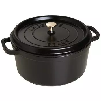 Кокотница STAUB новая Классическая чугунная 6,7 л 28см черная