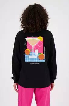Коктейльная футболка с длинными рукавами Black Bananas, черный
