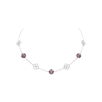 Коктейльное колье imperiale из белого золота и аметиста Chopard