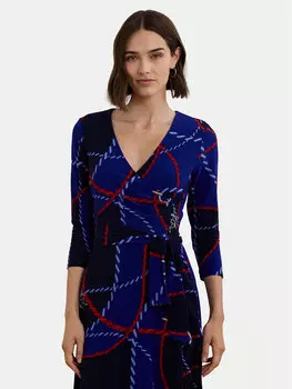 Коктейльное платье 250957730001 Lauren Ralph Lauren, синий
