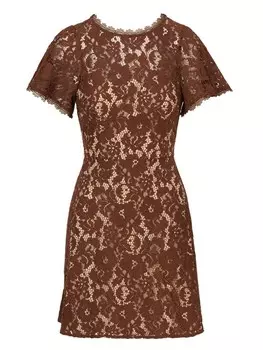 Коктейльное платье Adrianna Papell Lace, коричневый