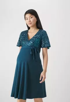 Коктейльное платье Anna Field MAMA, бирюзовый