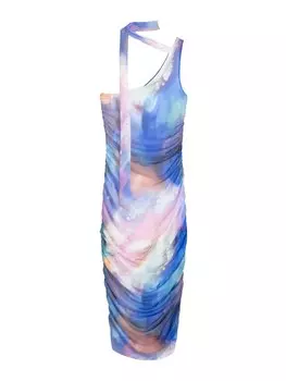 Коктейльное платье Bershka, синий/голубой