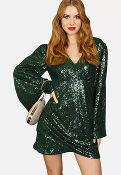 Коктейльное платье Chekani, зеленый