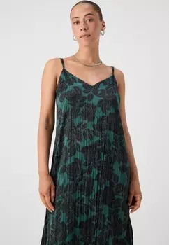 Коктейльное платье CRINKLE SLIP GAP, зеленый