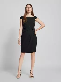 Коктейльное платье длиной до колена с узлом, модель «SARAN» Lauren Ralph Lauren, черный
