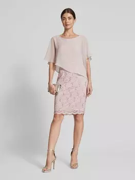 Коктейльное платье длиной до колена с круглым вырезом Swing