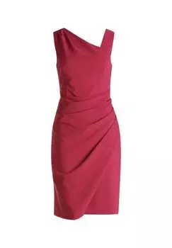 Коктейльное платье длиной до колена Vera Mont, цвет 4259 dark raspber