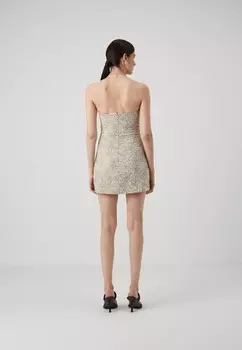 Коктейльное платье ELAINE HALTER MINI DRESS Bec + Bridge, кремовый