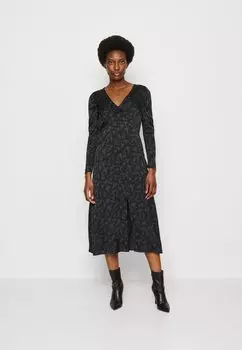Коктейльное платье GAP, черный/мульти