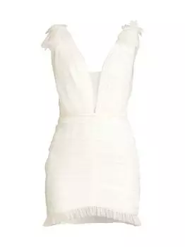 Коктейльное платье Harlie Body-Con Sau Lee, слоновая кость