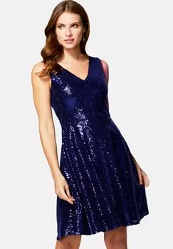Коктейльное платье HotSquash, темно-синий