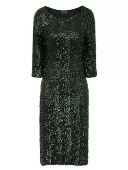 Коктейльное платье HotSquash, темно-зеленый