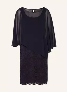 Коктейльное платье из кружева Vera Mont, синий