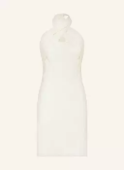 Коктейльное платье из льна Patrizia Pepe, белый