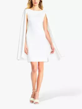 Коктейльное платье-кейп Adrianna Papell, цвет слоновой кости