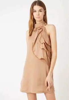 Коктейльное платье LOVE & MONEY, бежевый