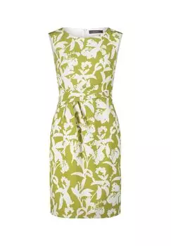 Коктейльное платье облегающее фигуру Vera Mont, цвет Green/White