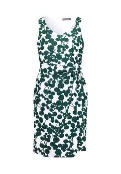 Коктейльное платье облегающее фигуру Vera Mont, цвет Cream Dark Green