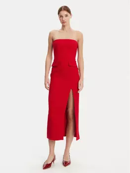 Коктейльное платье облегающего кроя 59728DB Bardot, красный