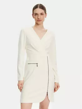 Коктейльное платье облегающего кроя DD4JI62A Dkny, экрю