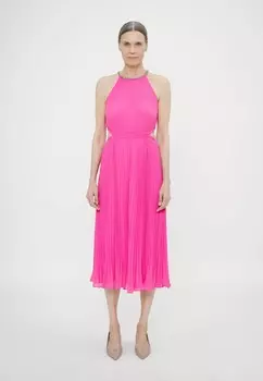 Коктейльное платье PLEATED CUT OUT MICHAEL Michael Kors, розовый