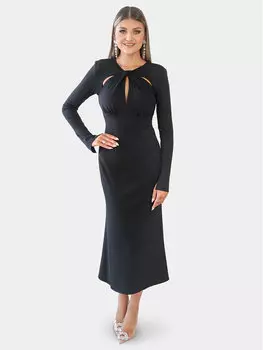 Коктейльное платье приталенного кроя Illuminate, черный