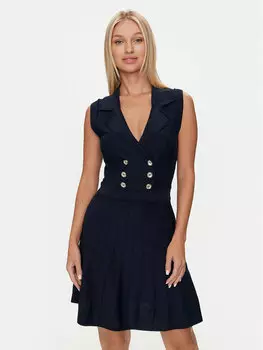 Коктейльное платье приталенного кроя Morgan, синий