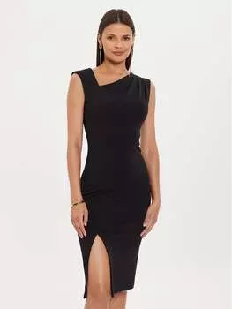 Коктейльное платье приталенного кроя Rinascimento, черный