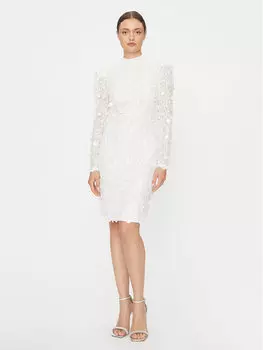 Коктейльное платье приталенного кроя Yas, белый