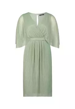 Коктейльное платье с блестками Vera Mont, цвет Green Silver
