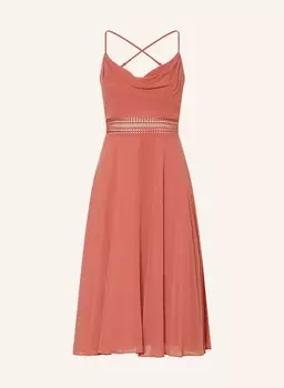 Коктейльное платье с дырочным кружевом Vm Vera Mont, красный