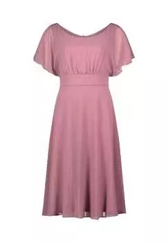 Коктейльное платье с короткими рукавами Vera Mont, розовый