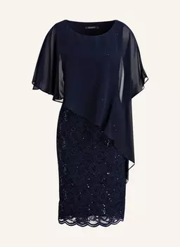 Коктейльное платье с кружевом SWING, цвет MARINE