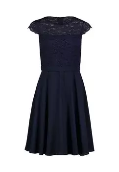 Коктейльное платье с кружевом Vera Mont, цвет Night Sky