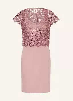 Коктейльное платье с кружевом Vera Mont, мультиколор