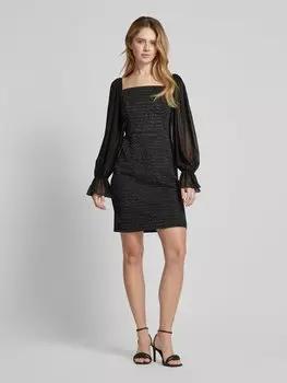 Коктейльное платье с квадратным вырезом Adrianna Papell, черный