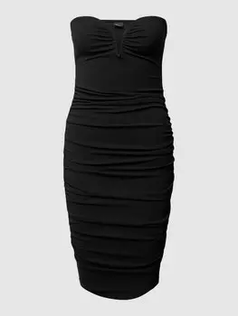 Коктейльное платье с открытыми плечами Gina Tricot, черный