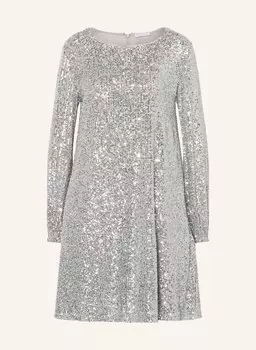 Коктейльное платье с пайетками Mrs & Hugs, серебряный